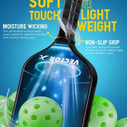 VECTOR X Moisture Wicking & Lightweight Pickleball Paddle image 5