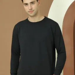 Vimal Jonney Black Fleece Regular Fit Solid Sweatshirt-picture-31