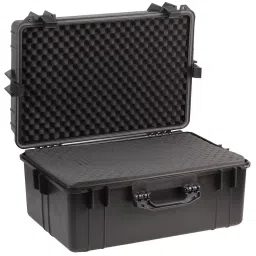 DURATOOL Waterproof Case, 610X430X310 mm, Pp, Blk, WATERPROOF CASE 24"-28
