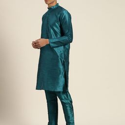 SOJANYA Regular Kurta With Churidar & With Nehru Jacket image 5