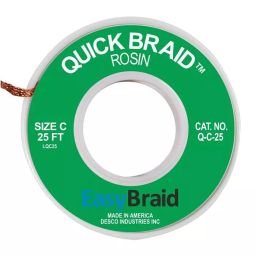 EASYBRAID Desoldering Braid, 0.075" X 25Ft, Green, Q-C-25-picture-8