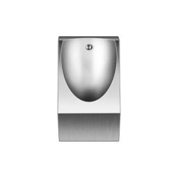 Nirali BG Urinal 550x330x275 mm (21½x13x10¾ inch) Satin Finish Stainless Steel, Clair-image-94