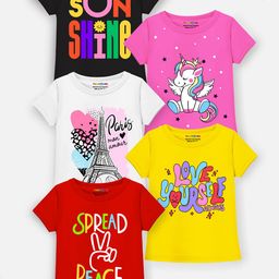 YK X Trampoline Girls 5 Printed T-shirt-image-67