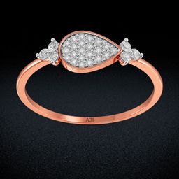 Joyalukkas Women18KT Stone Studded Finger Ring Diamond-image-18