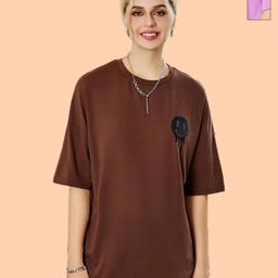 Christy World Women Pack of 2 Printed Round Neck Extended Sleeves T-shirt-picture-10