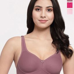 College Girl Women Pack Of 3 Full Coverage Lightly Padded Bra-image-30