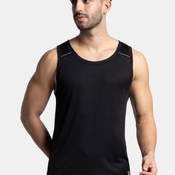 Jockey Antimicrobial Innerwear Vests MV57-0103-BLACK-24