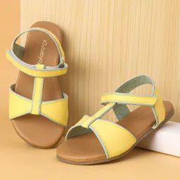 Babyoye Casual Wear Sandals with Velcro Belt Closure - Yellow-picture-8