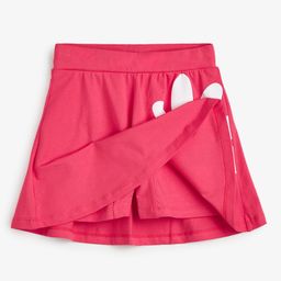 Plan B Daisy Printed Skater Skirt With Inbuilt Shorties - Pink-image-76