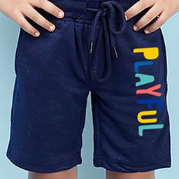 NUSYL Playful Printed Shorts - Navy Blue-image-68