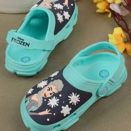 Kidsville Kids Disney Princess Featuring Elsa Design Detailed Slingback Clogs - Blue-image-92