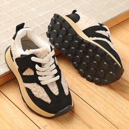 Babyoye Sneakers with Lace Up Closure - Black-image-69