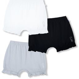 Plan B Cotton Pack of 3 Solid Bloomers - Black White & Grey-image-23