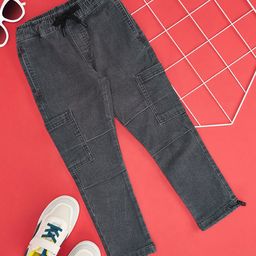 Pantaloons Junior Solid Jeans - Grey-image-2