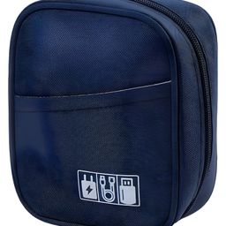 COZY VIBES Storage Pouch for Small Electronics and Accessories,Tech Bag,Electronic Organizer Case Compatible- PACK OF 1- COLOR MAY VARY-9