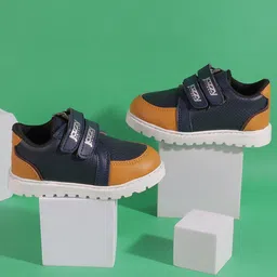 Jazzy Juniors Colour Blocked Velcro Closure Shoes - Navy-picture-40