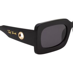 Ted Smith Grey Rectangular Polarized Unisex Sunglasses image 5