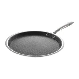 Bergner Hitech Silver Stainless Steel Induction Base Tawa 30 cm diameter - Set of 1-image-31