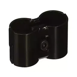 BIS Metal Black T-Shape Double Port Pipe Clamp for 28 mm Hole Dia, TS-8-8