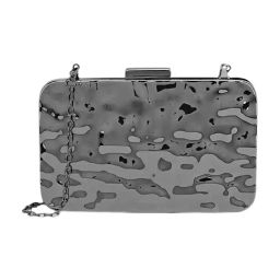 LAVIE LUXE Black Metalia Medium Clutche-picture-34