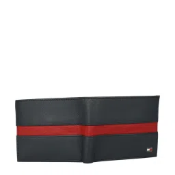 Tommy Hilfiger Piho Navy & Red Casual Leather Bi-Fold Wallet for Men image 2