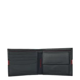Tommy Hilfiger Piho Navy & Red Casual Leather Bi-Fold Wallet for Men image 3
