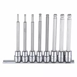 Westward Socket Bit Set Steel Socket Size 3/8 inch Drive Size 3/8 in, 54TM66-35