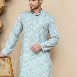 Anouk Rustic Men Floral Printed Sequinned Kurta image 5