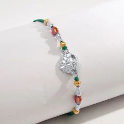 P.N.Gadgil Jewellers 925 Sterling Silver Classic Threads Thread Rakhi-image-25