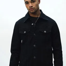 Bonkers Corner Men Denim Jacket with Patchwork-56