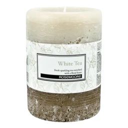 Rosemoore Wax White Tea Pillar Candle-image-70