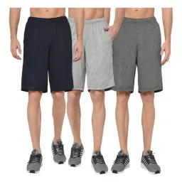 Vimal Jonney Multicolor Regular Fit Shorts - Pack of 3-image-91