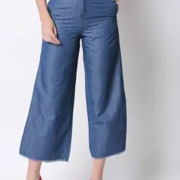 High Star Blue High Rise Palazzos-picture-10