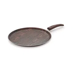 Nirlon Brown Aluminium Non-Stick Non Induction Woody Flat Tawa-image-28