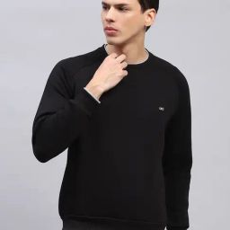 Monte Carlo Black Regular Fit Sweatshirt-image-81