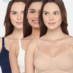 Inner Sense Multicolored Non Wired Non Padded Nursing Bra (Pack Of 3) image 1