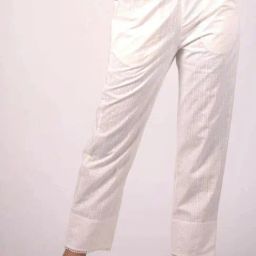 Dharan Khari Quilted White Straight Pant-image-29