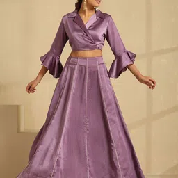 indy Raaga Satin Ready to Wear Lehenga With Blouse-image-79