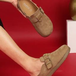 Truffle Collection Women's Khaki Mule Shoes-56
