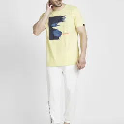 Spykar Ecru  Regular Fit Joggers image 5