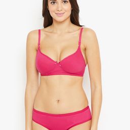 N-Gal Magenta Solid Bridal Lingerie Set NTDLS06-image-66