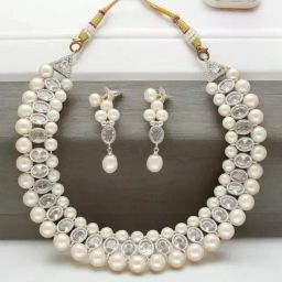 Sri Jagdamba Pearls Asra Pearl Choker Set for Women-image-33