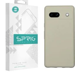 Sprig Liquid Silicone Back Cover for Google Pixel 7A 5G (Grey)-image-80