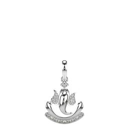 VALANOVA 14K White Gold 0.20 Ct Lab Grown Diamond Pendant-image-20