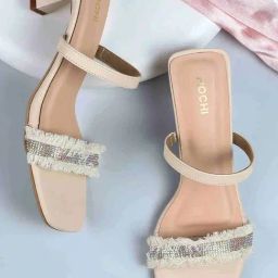 Mochi Women's Beige Casual Stilettos-image-93