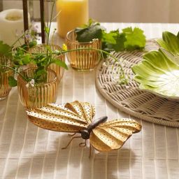 Pure Home and Living Gold Polyresin Butterfly (Large)-image-17