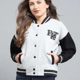 Rock.it Grey Printed Regular Fit Jacket-image-77