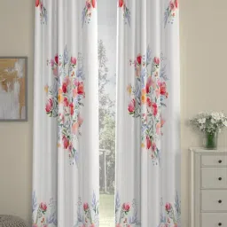 Rosara Home Polyester Multi Floral Regular 9 ft Long Door Curtains - Pack of 2-picture-43