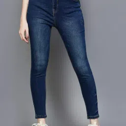 Fame Forever by Lifestyle Navy Cotton High Rise Jeans-picture-3