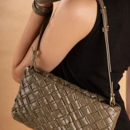 Inc.5 Green Woven Medium Cross Body Bag-picture-27